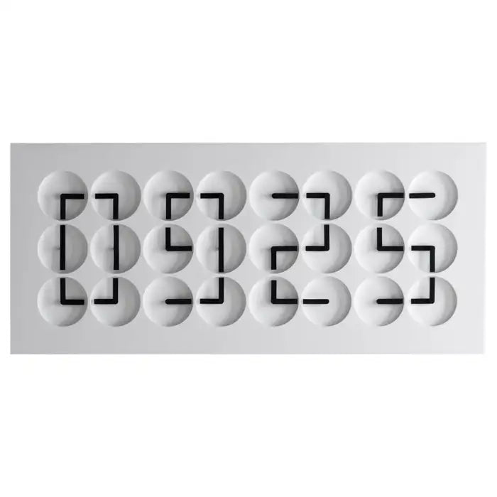 Clockclock 24 White by Humans since 1982 Wall Decor ClockClock 24