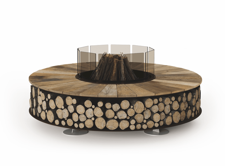 ZERO Wood FIRE PIT BY AK47 Design Outdoor / Outdoor Fire Table AK47 Design