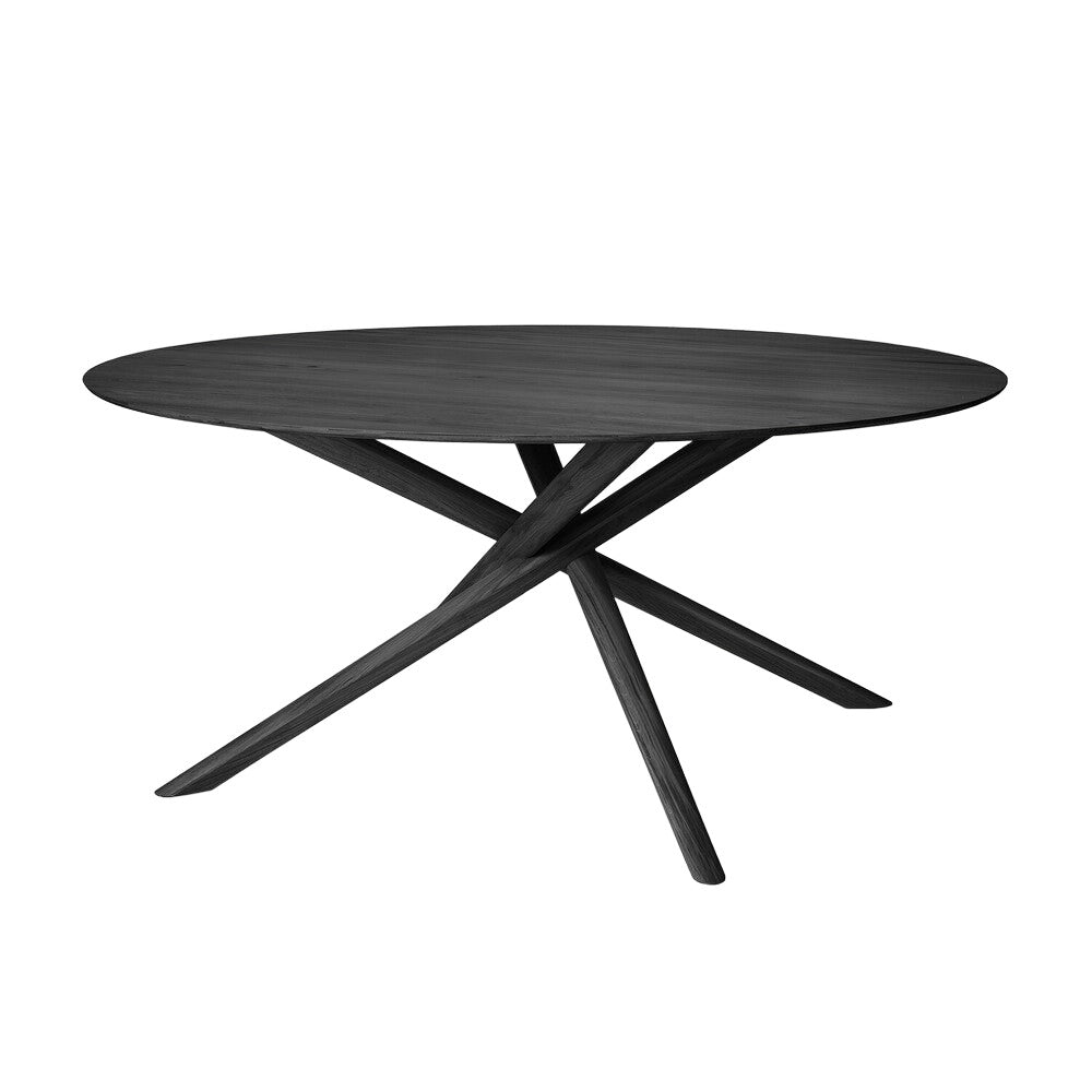 Mikado Round Dining Table by Ethnicraft Dining Table Ethnicraft