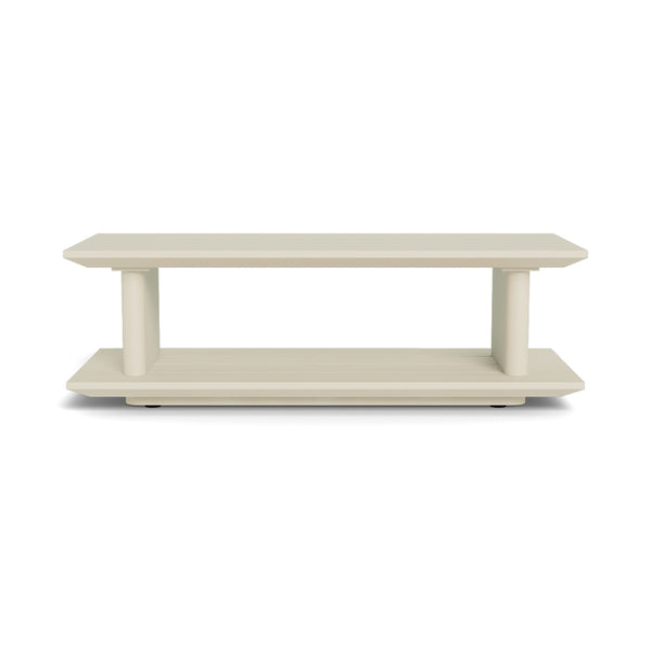 Santorini Slatted Rectangle Side Table by Harbour Outdoor — full product view