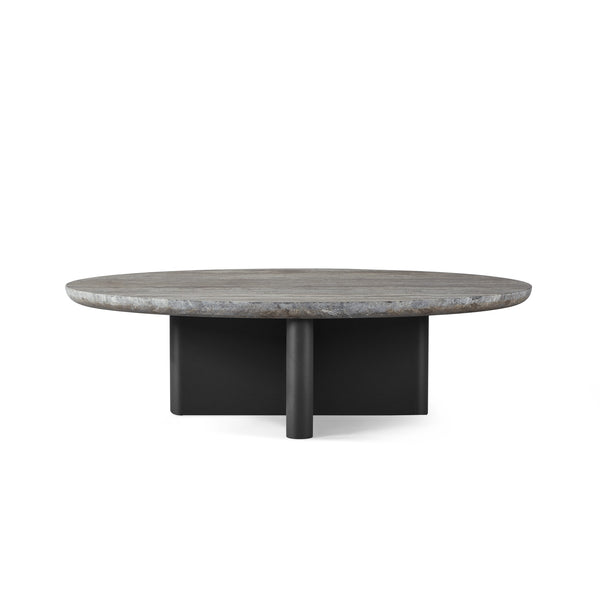 Victoria Aluminum Oval Stone Coffee Table by Harbour