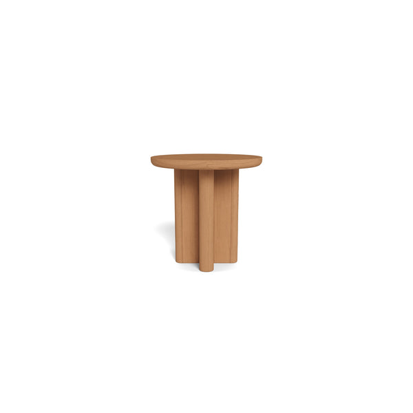 Victoria Teak Round Slatted Side Table by Harbour