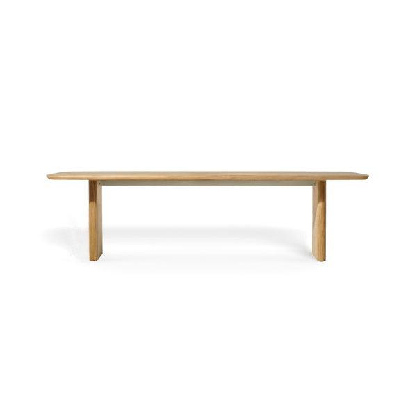 Victoria Teak Slatted Dining Table 108" by Harbour