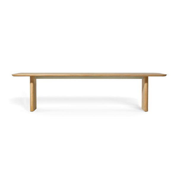 Victoria Teak Slatted Dining Table 120" by Harbour