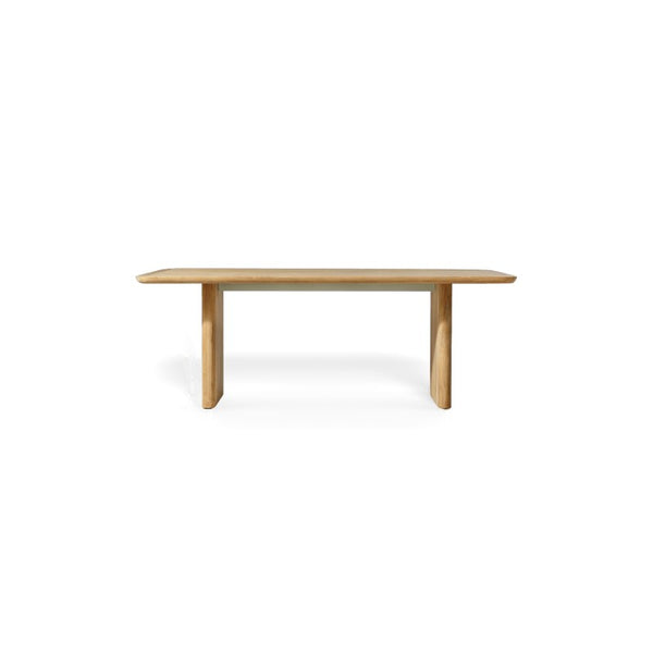 Victoria Teak Slatted Dining Table 81" by Harbour