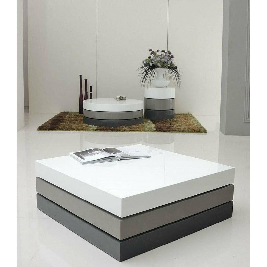 3-Tone Swivel Coffee Table Coffee Tables Modern Studio