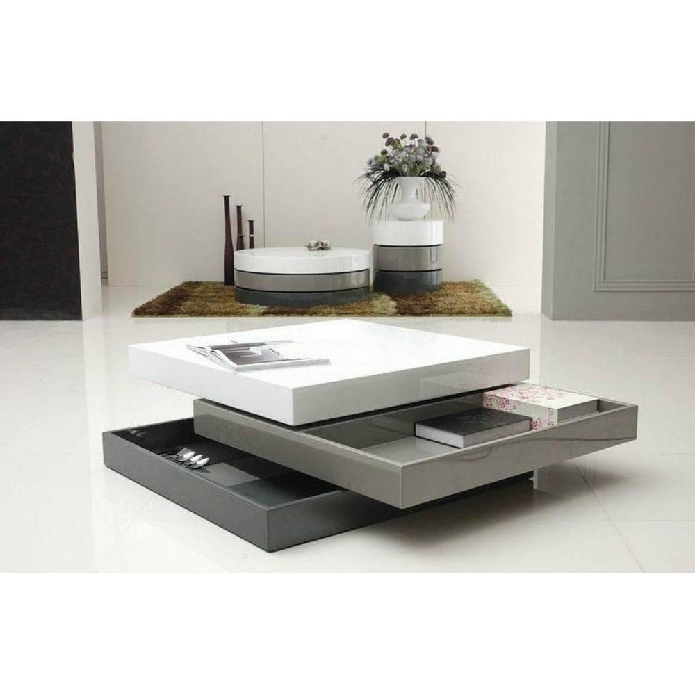 3-Tone Swivel Coffee Table Coffee Tables Modern Studio