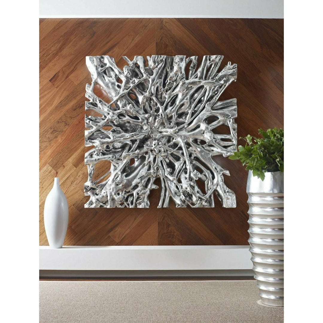 Square Root Large Silver Wall Art Accents Phillips Collection