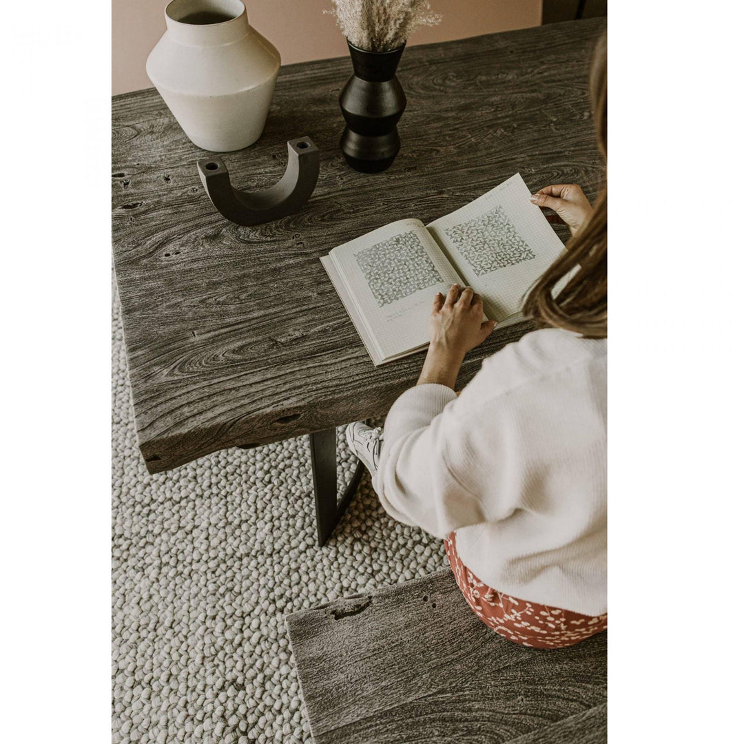 BENT SOLID SLAB DINING TABLE Dining Tables Moes Home