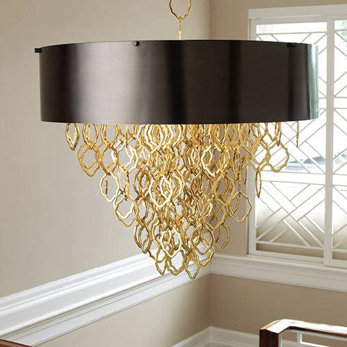 Chain Pendant-Brass-Bronze Chandelier Lighting Global