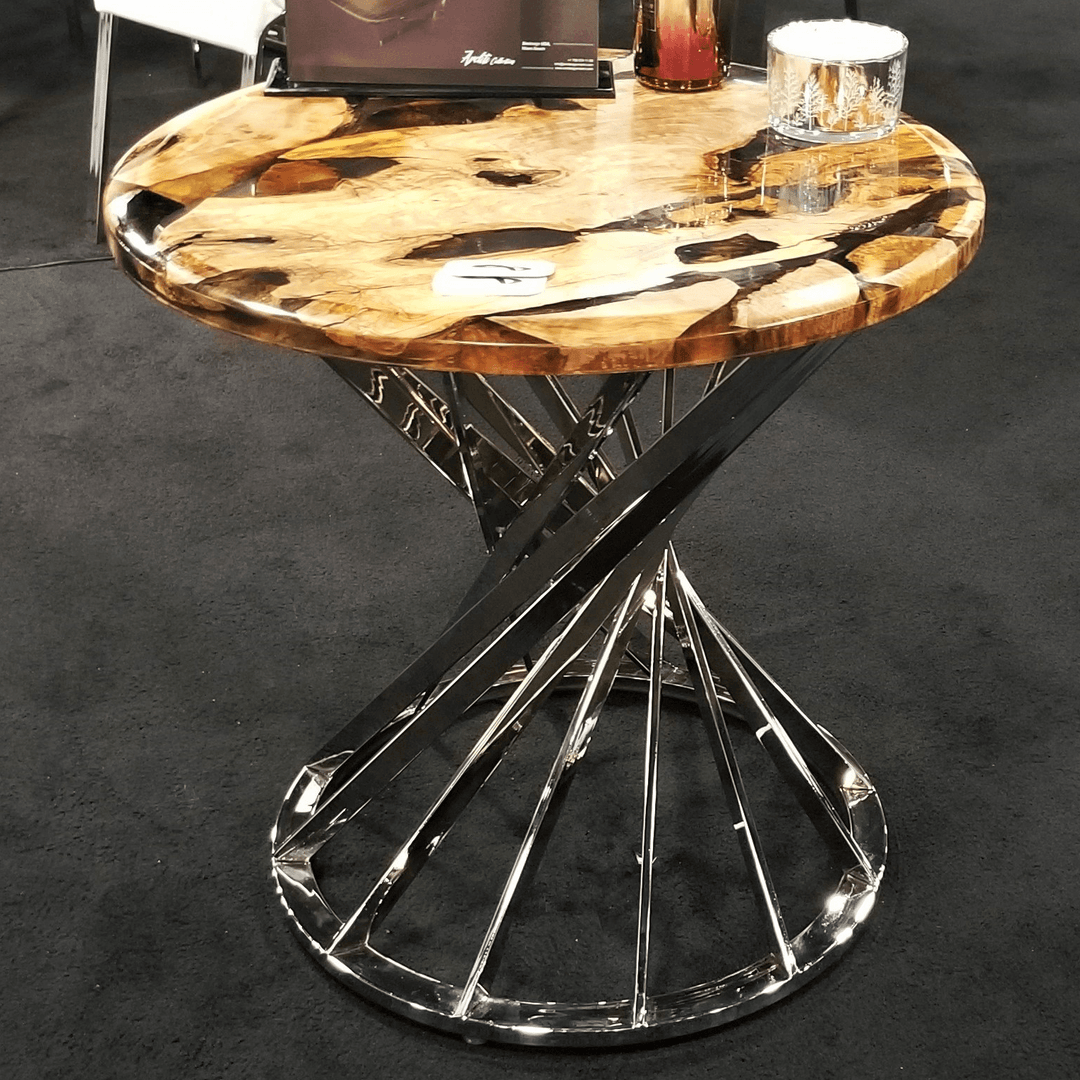 Luxury Olive Wood Round Table With Tribune Base - Dining Table - www.arditicollection.com - Luxury Olive Wood Dining Table - Dining Table - www.arditicollection.com - Olive Wood Dining Table, dining tables, dining chairs, buffets sideboards, kitchen islands counter tops, coffee tables, end side tables, center tables, consoles, accent chairs, sofas, tv stands, cabinets, bookcases, poufs benches, chandeliers, hanging lights, floor lamps, table desk lamps, wall lamps, decorative objects, wall decors, mirrors