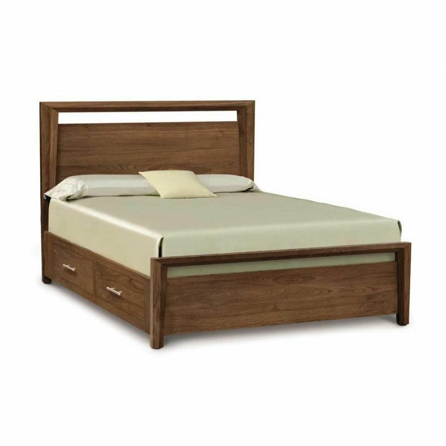MANSFIELD 49" H STORAGE BED IN WALNUT Beds Copeland Furniture