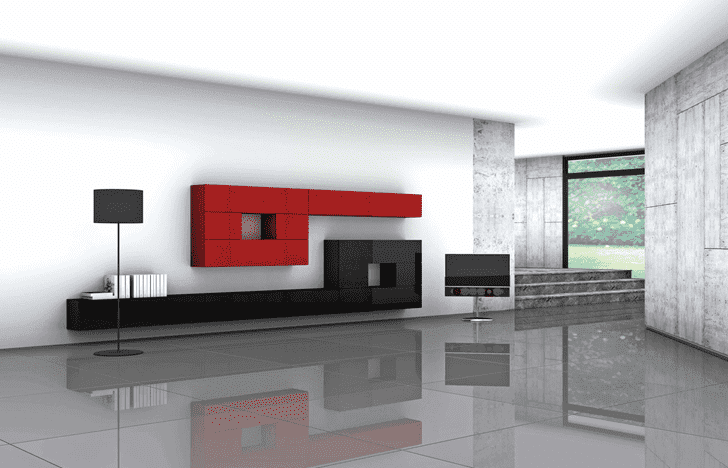 Note Wall Unit Modern Studio