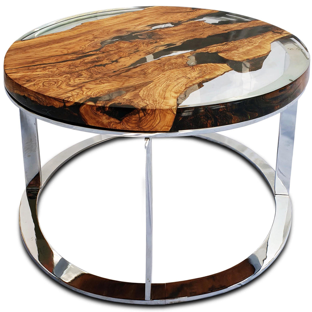 Olive Wood Round Coffee Table - Coffee Table - www.arditicollection.com - Olive Wood Coffee Table, dining tables, dining chairs, buffets sideboards, kitchen islands counter tops, coffee tables, end side tables, center tables, consoles, accent chairs, sofas, tv stands, cabinets, bookcases, poufs benches, chandeliers, hanging lights, floor lamps, table desk lamps, wall lamps, decorative objects, wall decors, mirrors, walnut wood, olive wood, ash wood, silverberry wood, hackberry wood, chestnut wood, oak wood