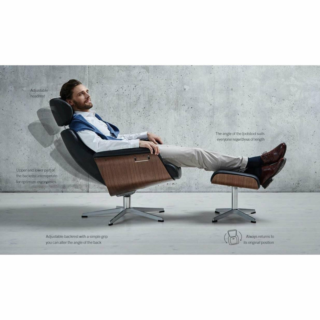 Timeout Recliner + Foot-stool Lounge Chairs Conform