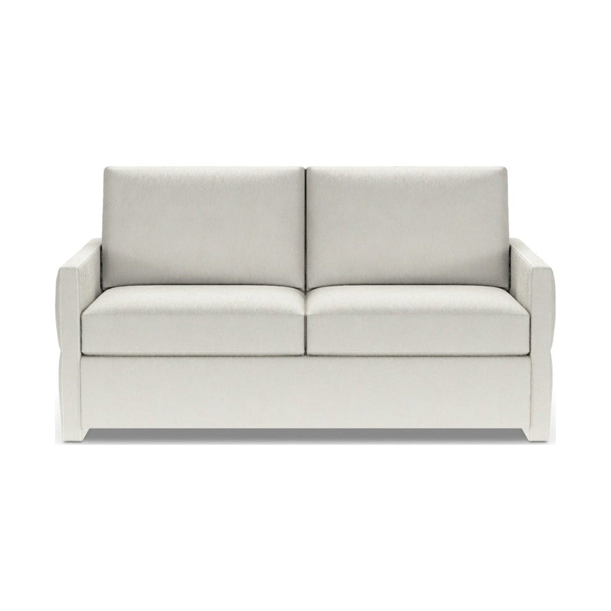 American Leather Bentley Comfort Sleeper sofa with petite track arms and quilted detailing
