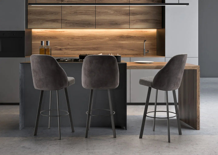 Trica modern counter and bar stools