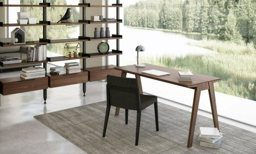 Modern office desk and chair lifestyle — Howard desk by Huppé