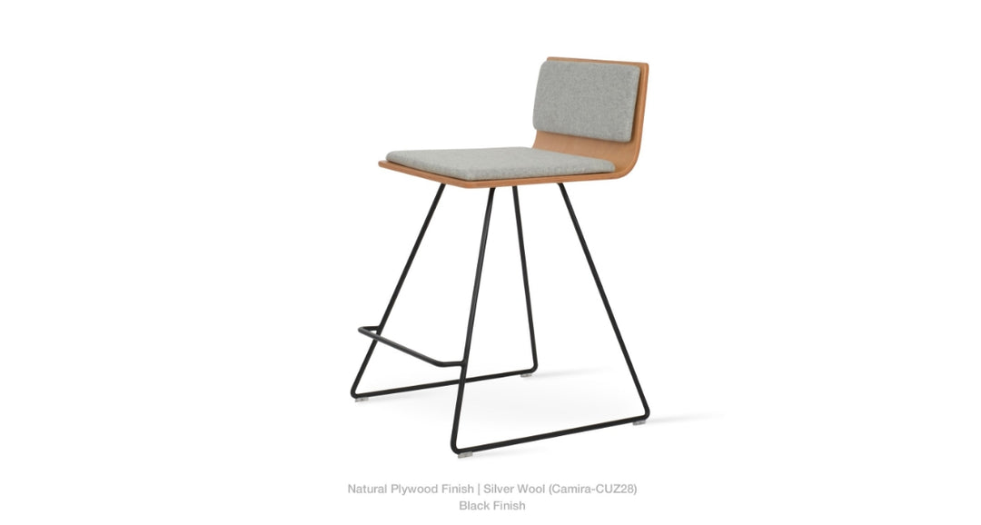 Corona Wire Plywood Seat Stool by Soho Concept