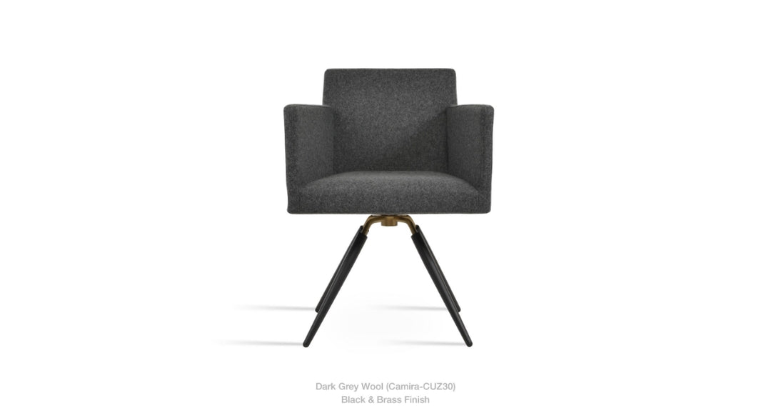 Harput Carrot Swivel Armchair by Soho Concept