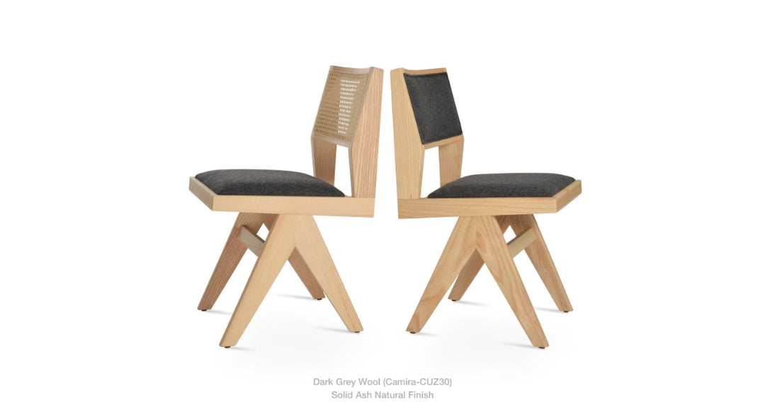 Pierre J Half Wicker Dining Chair by Soho Concept