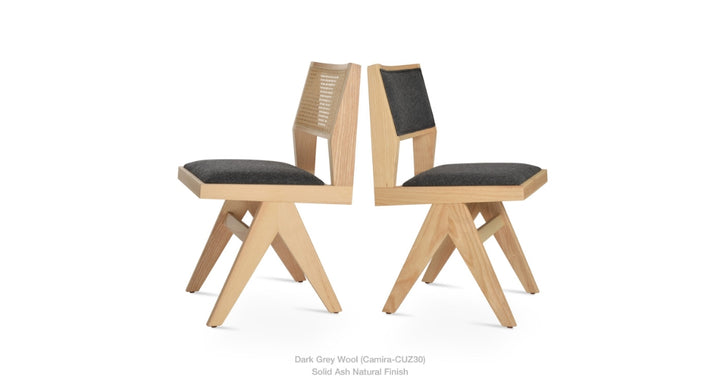 Pierre J Half Wicker Dining Chair by Soho Concept
