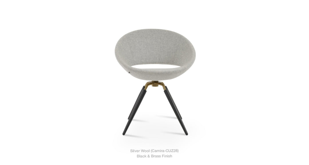 Crescent Carrot Swivel Chair by Soho Concept