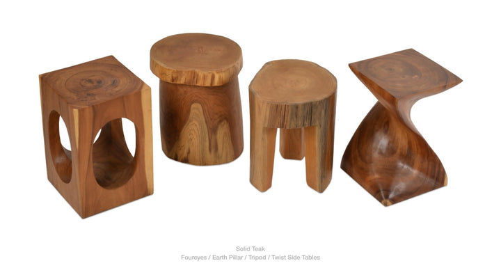 Tripod Stool &amp; Side Table Soho Concept