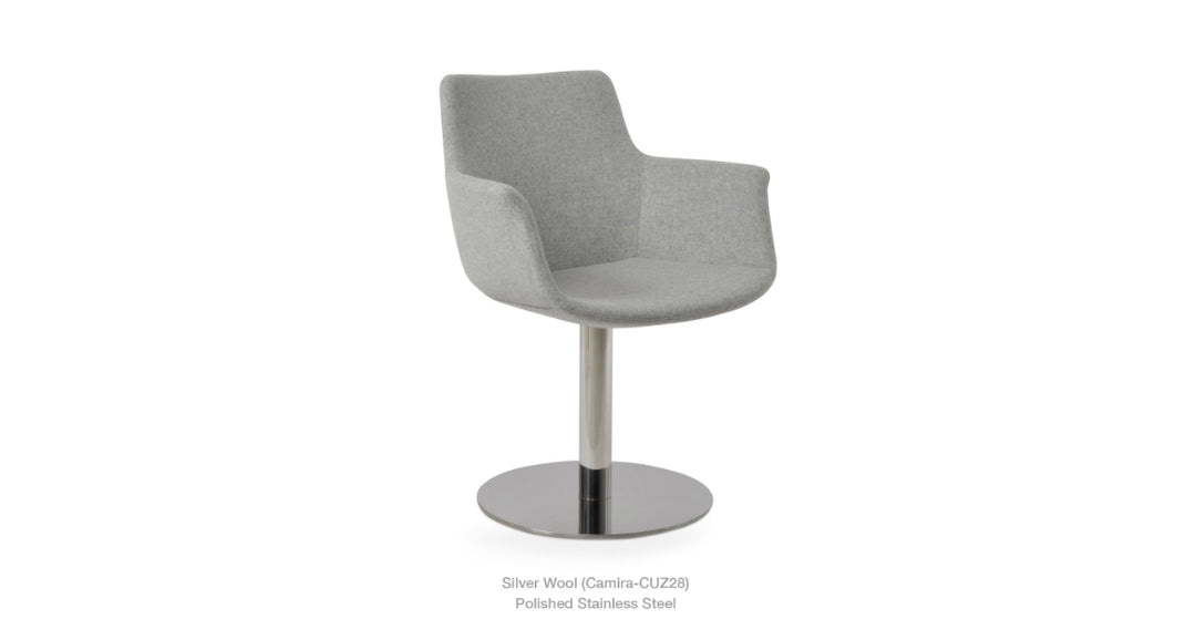 Bottega Round Swivel Armchair by Soho Concept