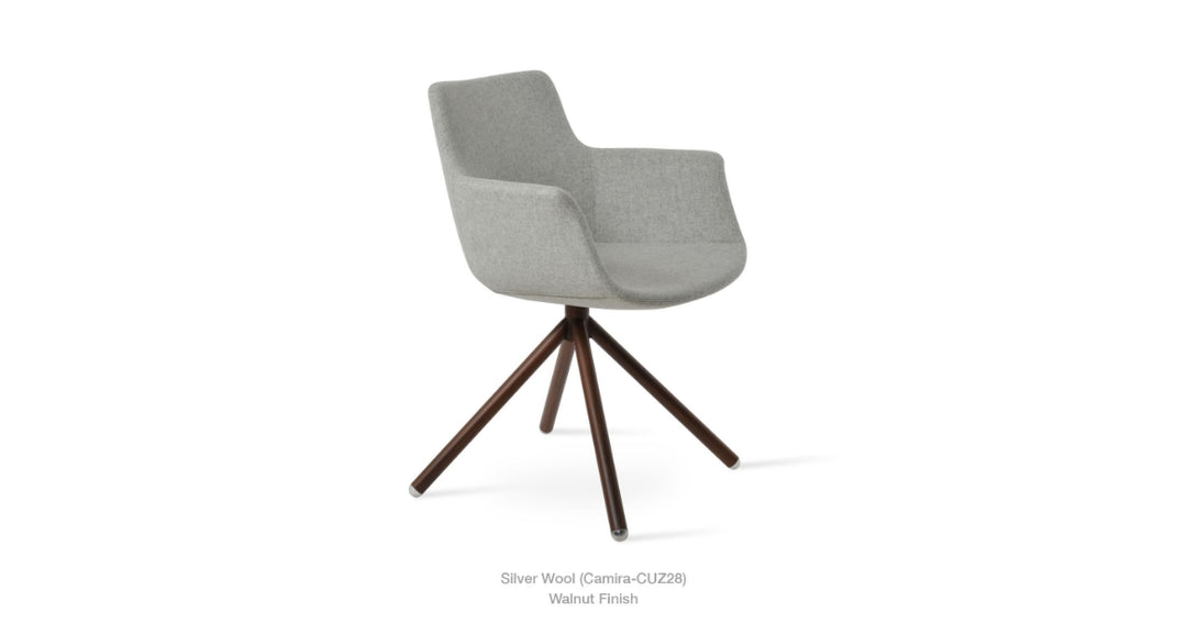 Bottega Stick Swivel Armchair by Soho Concept