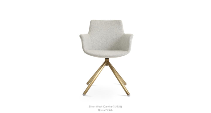 Bottega Stick Swivel Armchair by Soho Concept