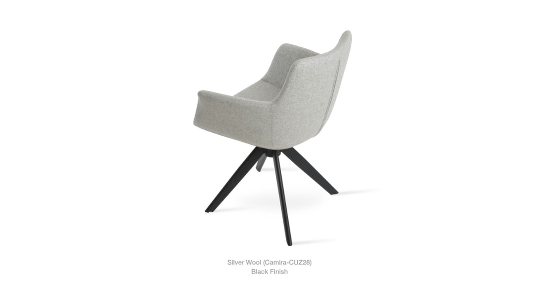 Bottega Sword Swivel Armchair by Soho Concept