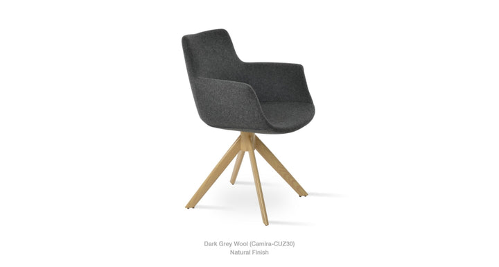 Bottega Sword Swivel Armchair by Soho Concept