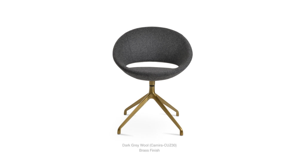 Crescent Spider Swivel Chair by Soho Concept