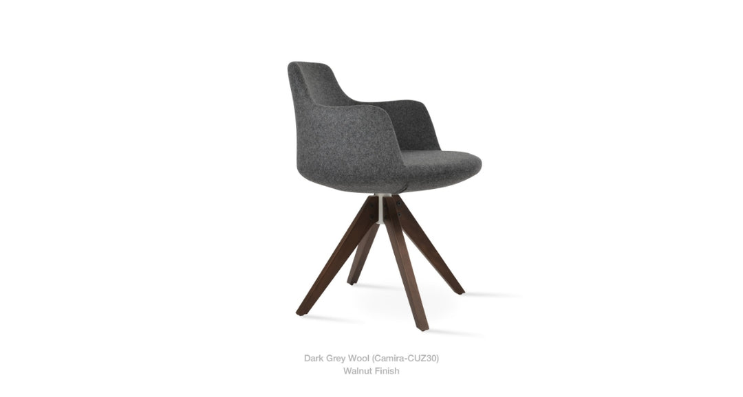 Dervish Pyramid Swivel Armchair by Soho Concept