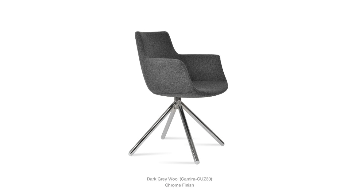 Bottega Stick Swivel Armchair by Soho Concept