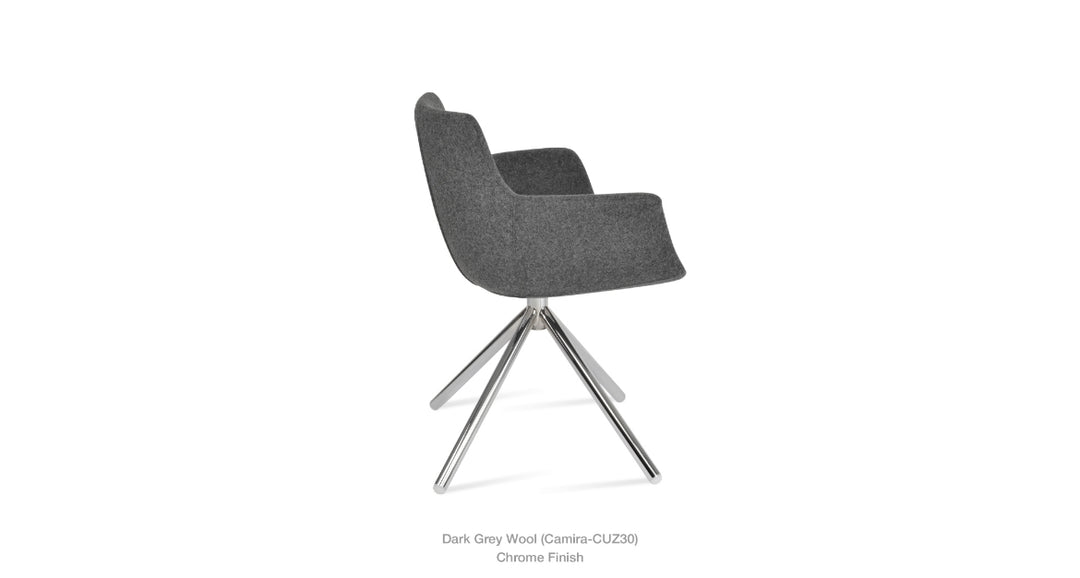 Bottega Stick Swivel Armchair by Soho Concept