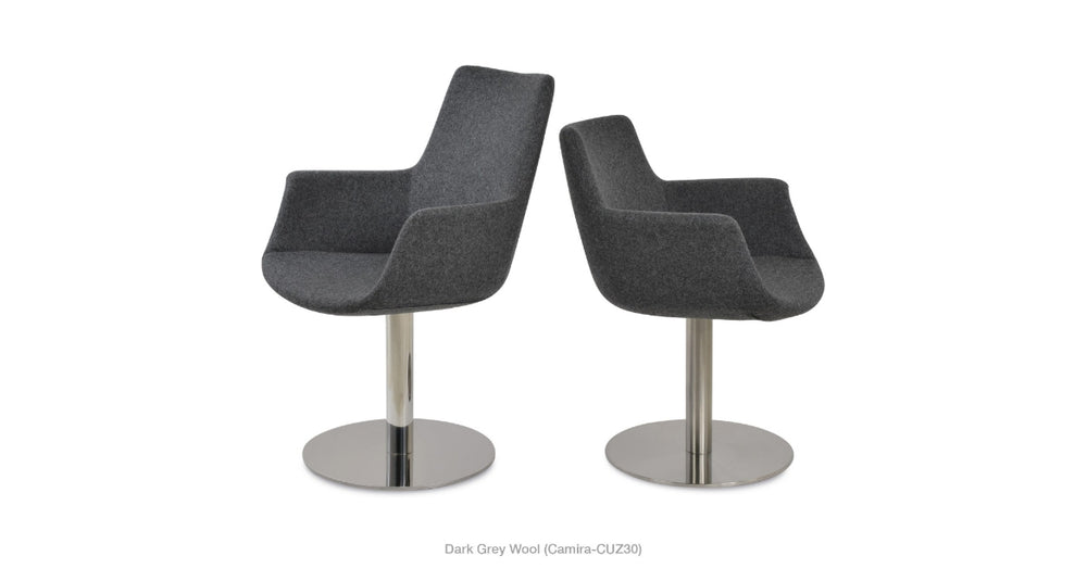 Bottega Round Swivel Armchair by Soho Concept
