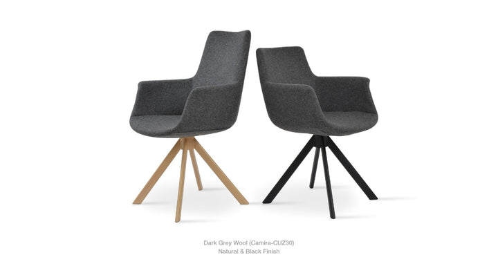 Bottega Sword Swivel Armchair by Soho Concept
