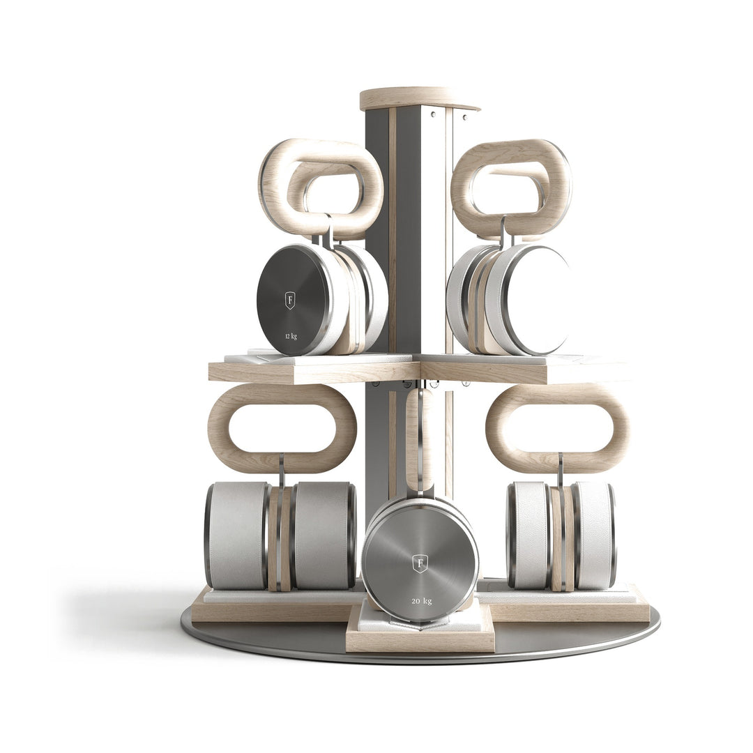 KRABA™ Kettlebell Tower by FYSIK — white cutout