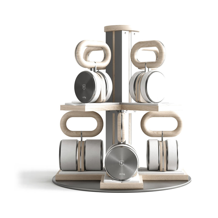 KRABA™ Kettlebell Tower by FYSIK — white cutout