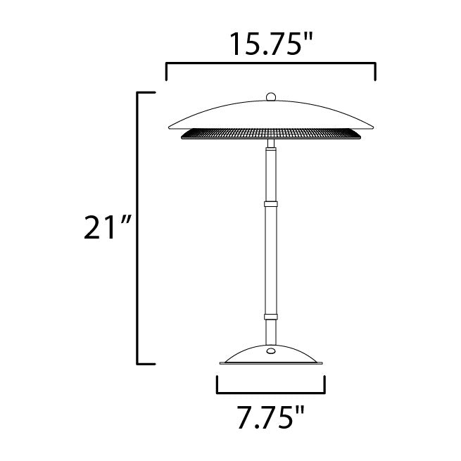 Prismatic LED Table Lamp by Studio M Lighting – line drawing