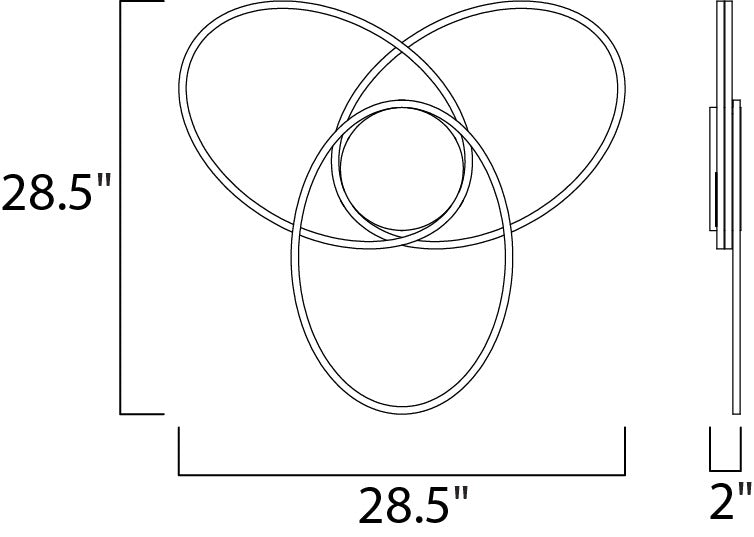 Hollis 3-Light Sconce by Studio M Lighting – line drawing
