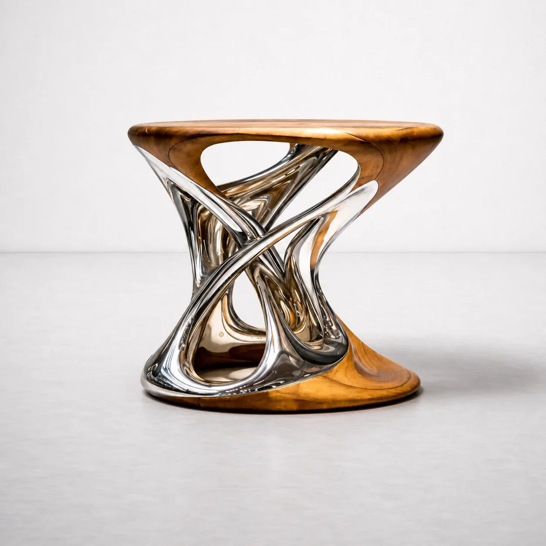 Chrome Mirage Side Table by Interior Moderna - view 2