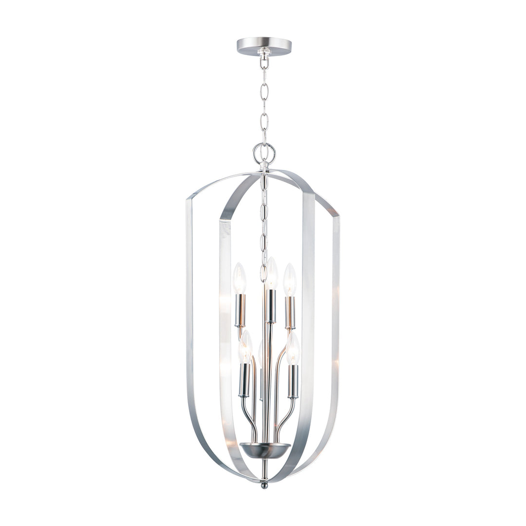 Provident 6-Light Chandelier 160039 by Studio M Lighting in Satin Nickel