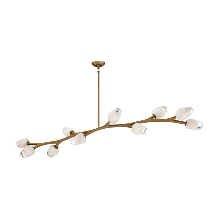 Blossom 10-Light Pendant 352797 by Studio M Lighting in Natural Aged Brass