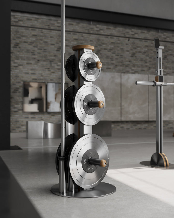 KLOM™ Weight Plate Set with Tower by FYSIK — lifestyle
