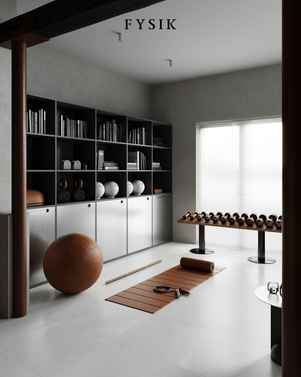NAK™ Dumbbell Rack — Single Tier by FYSIK — lifestyle
