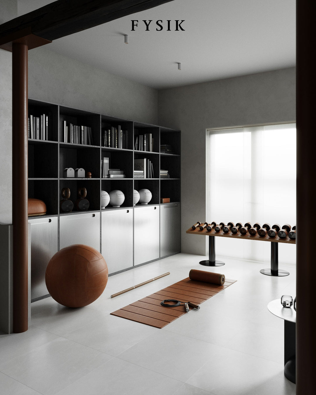 NAK™ Dumbbell Rack — Single Tier by FYSIK — lifestyle