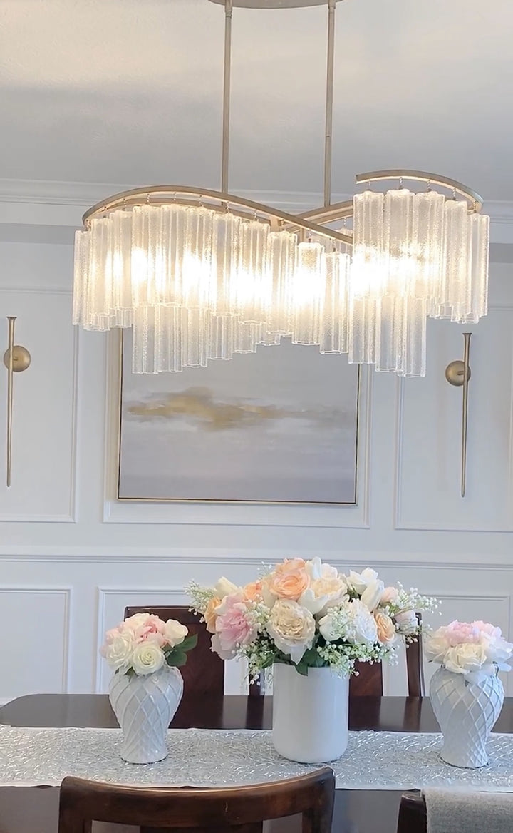 Victoria 6-Light Linear Chandelier by Studio M Lighting – lifestyle